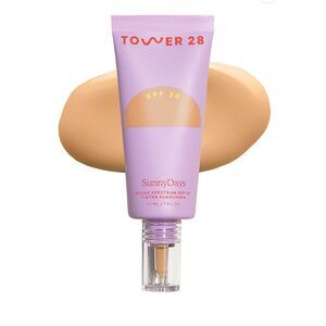SunnyDays Tower 28 spf 30 Brian Spectrum Tinted Sunscreen in Runyon TESTED ONCE